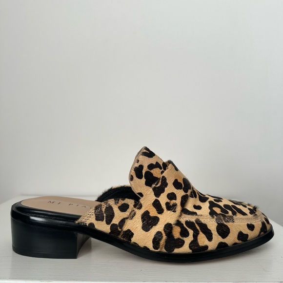 MI PIACI ‘Scotty’ Leopard Print Pony Hair Mule Loafers Women’s Size EU 41 - Picture 6 of 13
